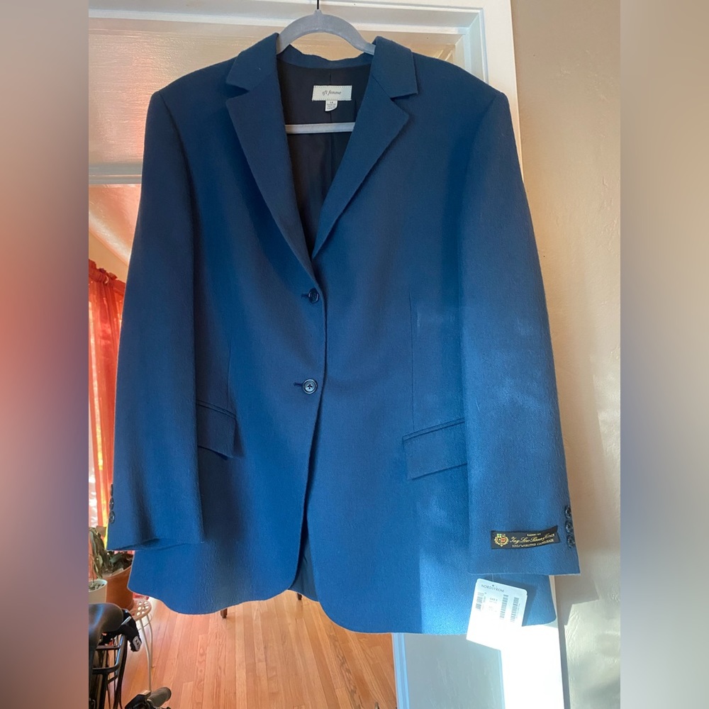 Sfi Femme camel hair blazer NWT